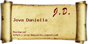 Jova Daniella névjegykártya